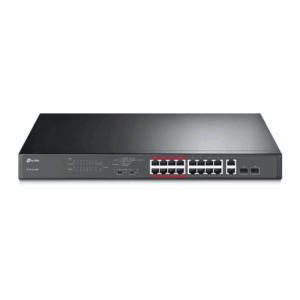 Home tp link tl sl1218mp nie zarządzany gigabit ethernet (10/100/1000) obsługa poe 1u czarny (tl sl1218mp)