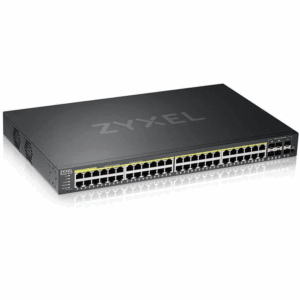 zyxel gs2220 50hp eu0101f síťový přepínač Řízený l2 gigabit ethernet (10/100/1000) podpora napájení po ethernetu (poe) Černá (gs2220 50hp eu0101f)